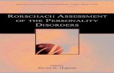 Rorschach Assessment of the Personality Disorders (Lea Series in Personality and Clinical