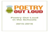 Poetry Out Loud in the Schools 2015-2016