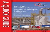 Quick Guide to API 510 Certified Pressure Vessel Inspector Syllabus: Example Questions and Worked