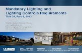 Mandatory Lighting and Lighting Controls Requirements