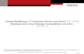 Veritas NetBackup â„¢ Enterprise Server and Server 7.7