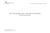 A guide for Authorised Persons - Gov.uk