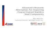 Mike Wechsler Technical Director, MISTRAS Group, Inc. · 2019. 9. 8. · Mike Wechsler Technical Director, MISTRAS Group, Inc. NDT in Canada 2019 | June 18-20 | Edmonton, AB ULTRASONIC