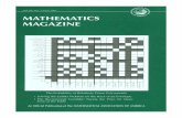 Mathematics Magazine 80 3