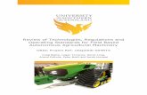 Review of Technologies, Regulations and Operating Standards for … · 2021. 8. 5. · Deere, Case New Holland, AGCO, CLAAS, Deutz Fahr and Kubota are progressively moving from automation