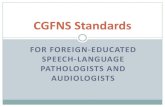 CGFNS Standards: For Foreign-Educated Speech-Language
