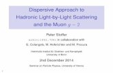 Dispersive Approach to Hadronic Light-by-Light Scattering and the Muon g-2