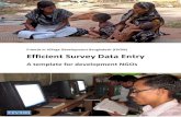 Efficient Survey Data Entry. A template for - Aldo Benini