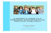 a parent's guide to a personal education plan (pep)