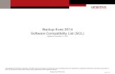 Backup Exec 2014 Software Compatibility List (SCL)