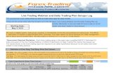 Live Trading Webinar and Daily Trading Plan Email Setups Log