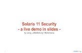 Solaris 11 Security - a live demo in slides - -