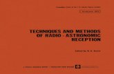 Techniques and Methods of Radio-Astronomic Reception / Tekhnika i Metody Radio-Astronomicheskogo Priema / ¢•¥  œ•¢”¬†  ”-¢ œ§•“
