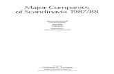Major Companies of Scandinavia 1987/88