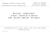 Basic Theory and Application of Electron Tubes