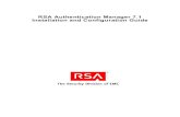 RSA Authentication Manager 7.1 Installation and Configuration Guide