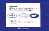 New Developments in Biotechnology