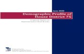 Demographic Profile of House District 75 · 2020. 6. 3. · House District 75 RE: Demographic Profile of House District 75 The Strategic Initiatives Group within the Office of Legislative