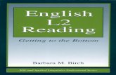 English L2 Reading: Getting to the Bottom (ESL & Applied Linguistics Professional Series)