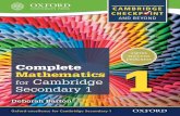 Complete Mathematics for Cambridge Secondary 1 Book 1