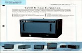 1200 C box furnaces · 2020. 7. 10. · 1200 C Box Furnace Mechanical Convection Oven 1200 C Tube Furnace Moldatherm Box Furnace Waterbath and Controller 1200 C box furnaces Versatile