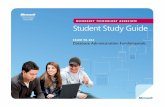 TECHNOLOGY ASSOCIATE MICROSOFT Student Study Guide