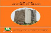 Spoken English - National Open University of Nigeria