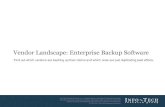 Vendor Landscape: Enterprise Backup Software
