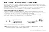 How to Make Music in Pro Tools