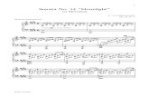 Moonlight - Beethoven|Ludwig van Beethoven|free music sheet|
