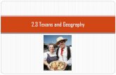 2.3 Texans and Geography - Allen Independent School District