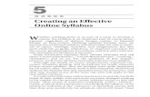 Creating an Effective Online Syllabus - Homepage - Routledge