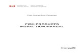 FISH PRODUCTS INSPECTION MANUAL - Canadian Food Inspection Agency