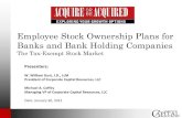 Employee Stock Ownership Plans for Banks and Bank Holding