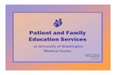 Patient and Family Education Services - UW Departments Web Server