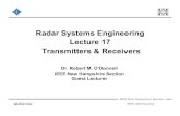 Radar Systems Engineering Lecture 17 Transmitters & Receivers