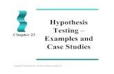 Hypothesis Testing â€“ - Columbia Department of Statistics