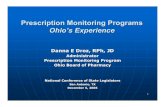 Prescription Monitoring Programs Ohioâ€™s Experience