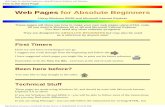 Web Pages for absolute beginners, using MS Internet Explorer and Windows