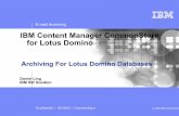 IBM Content Manager CommonStore for Lotus Domino