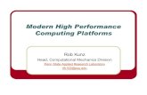 Modern High Performance Computing Platforms