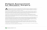 Patient Assessment for Bariatric Surgery - Medical Articles