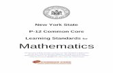 New York State P-12 Common Core Learning Standards for Mathematics