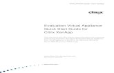 Citrix XenApp Evaluation Virtual Appliance Quick Start Guide
