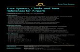 Time Systems, Clocks and Time References for Airports