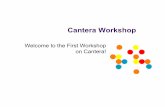 Welcome to the First Workshop on Cantera!