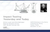 Impact Testing Yesterday and Today - ASTM International