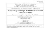 Emergency Ambulance Services - San Joaquin County California
