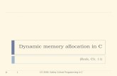Dynamic memory allocation in C - Michigan Technological University