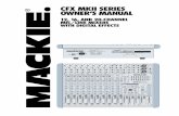 CFX MKII Series Owner's Manual - Musical Instruments and Music